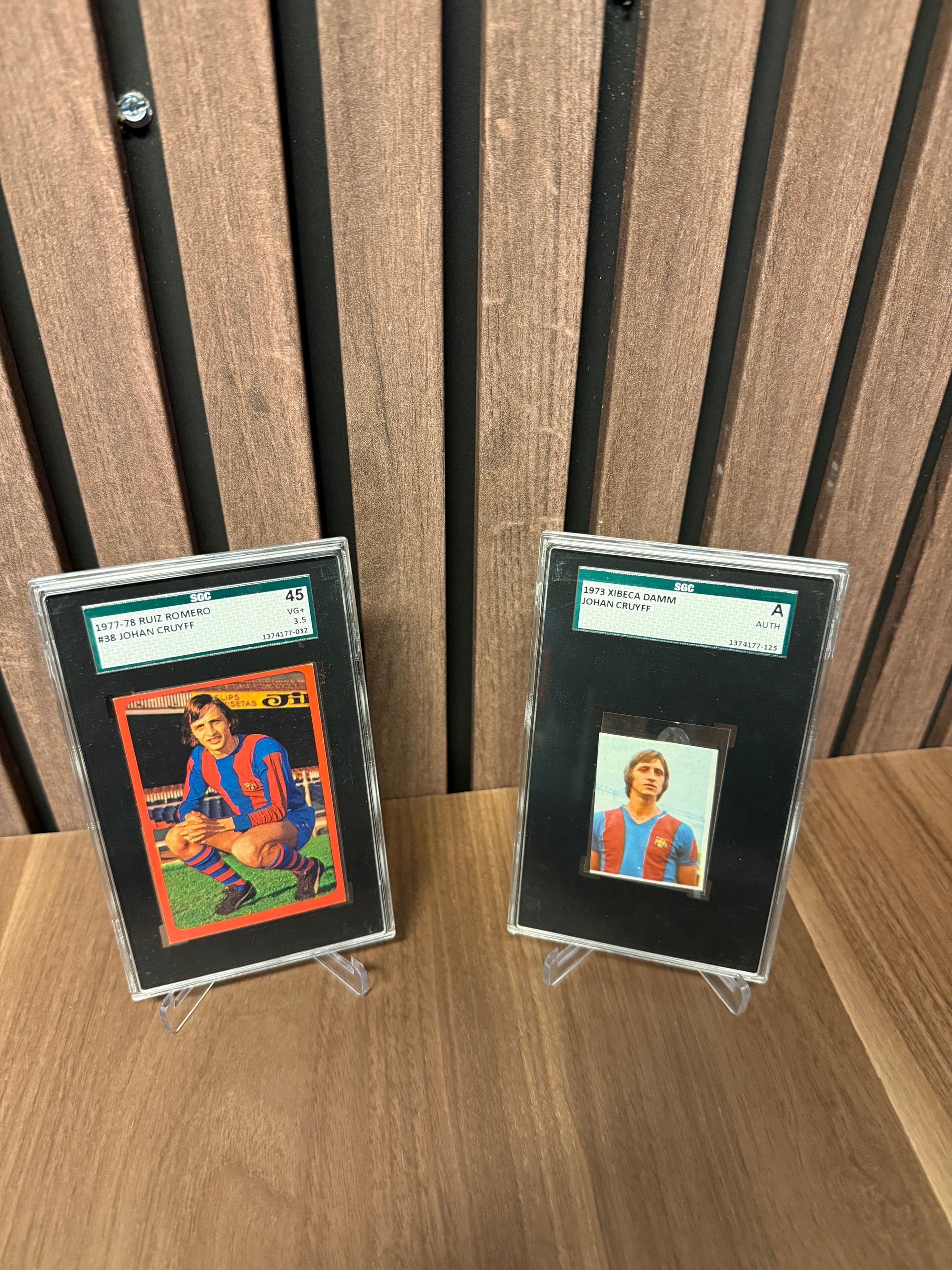 JOHAN CRUYFF - TO GRADERTE KORT