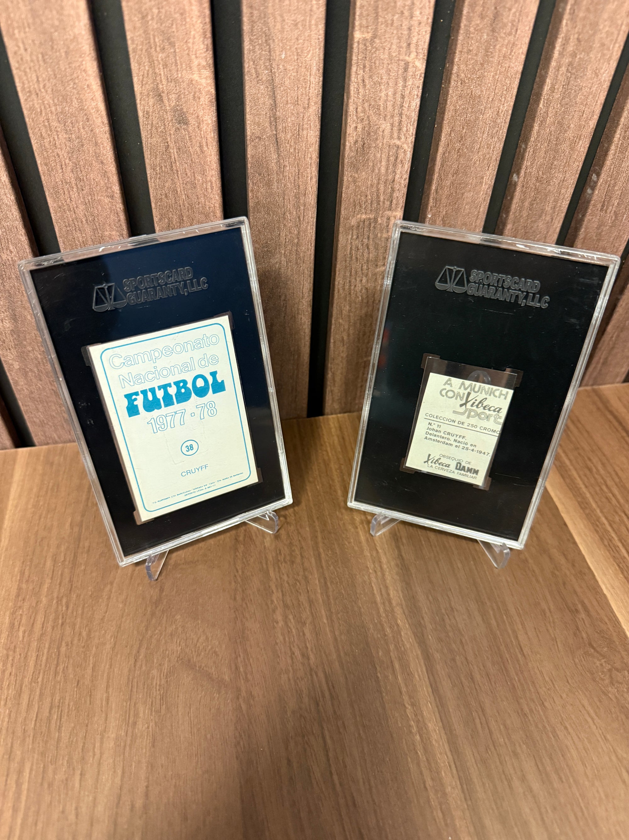 JOHAN CRUYFF - TO GRADERTE KORT