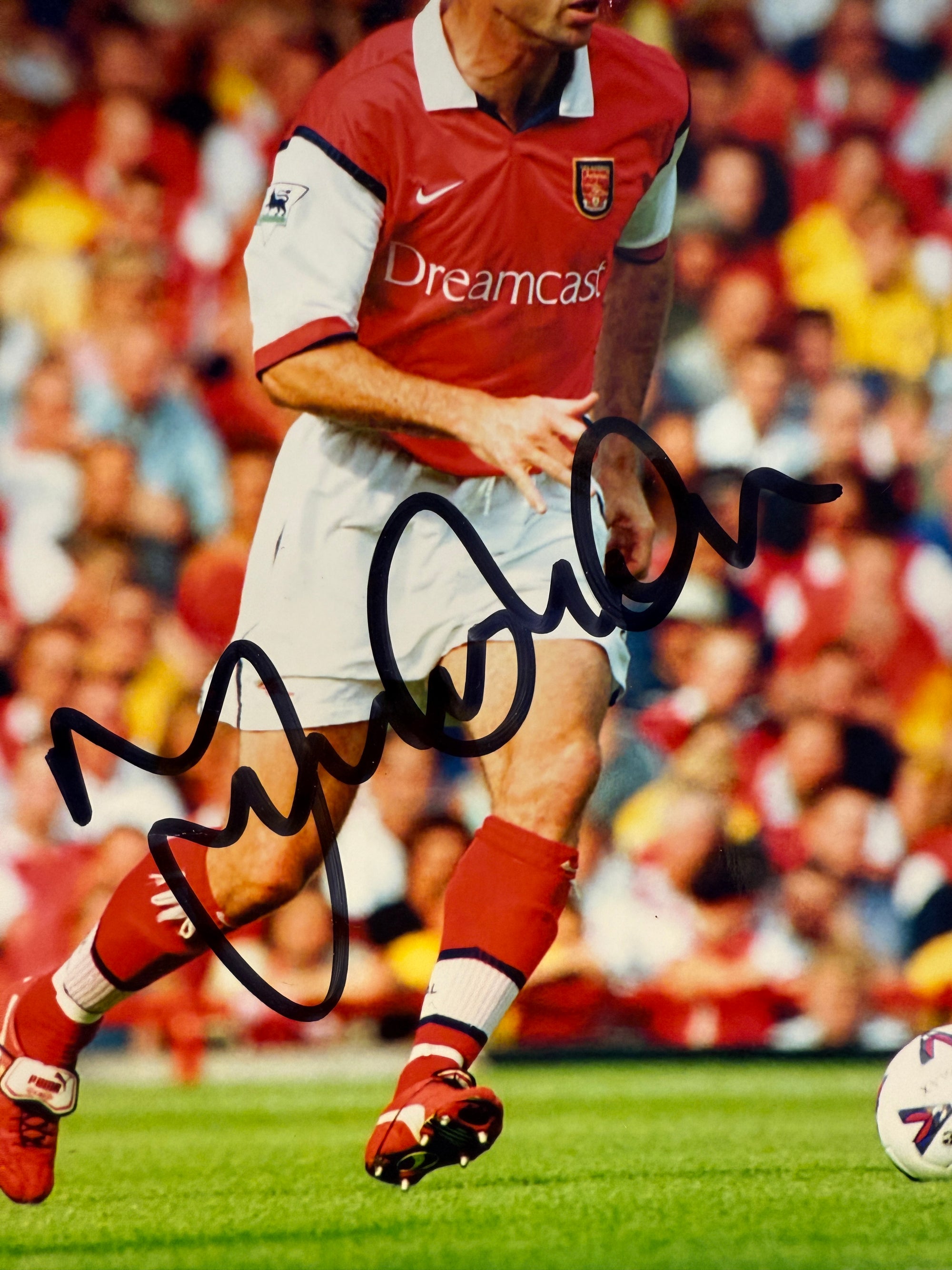 ARSENAL - MARTIN KEOWN - SIGNERT BILDE MED EKTEHETSBEVIS/COA