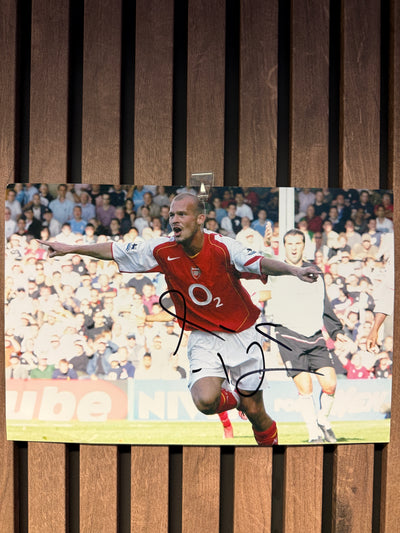 ARSENAL - FREDRIK LJUNGBERG - SIGNERT BILDE MED EKTEHETSBEVIS/COA