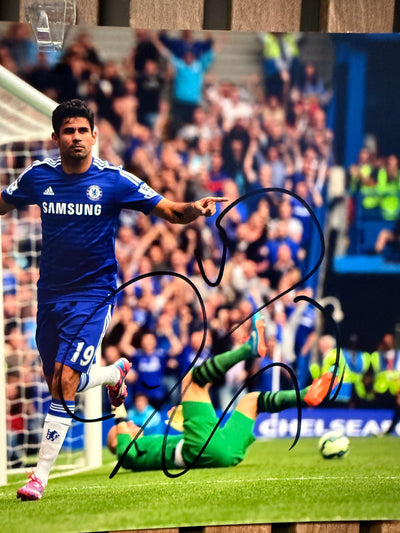 CHELSEA - DIEGO COSTA - SIGNERT BILDE MED COA/EKTEHETSBEVIS