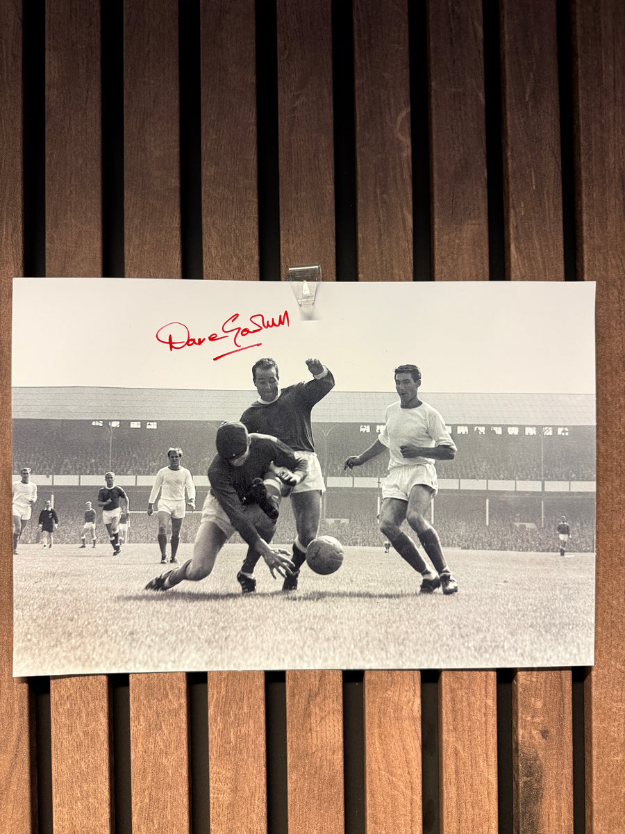 MANCHESTER UNITED - DAVID GASKELL - SIGNERT BILDE MED EKTEHETSBEVIS/COA