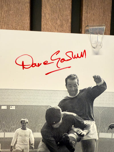 MANCHESTER UNITED - DAVID GASKELL - SIGNERT BILDE MED EKTEHETSBEVIS/COA