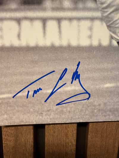 LEEDS UNITED - TREVOR CHERRY - SIGNERT BILDE MED EKTEHETSBEVIS/COA