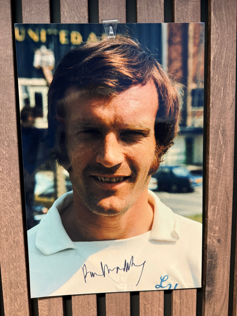 LEEDS UNITED - PAUL MADELEY - SIGNERT BILDE MED EKTEHETSGARANTI/COA