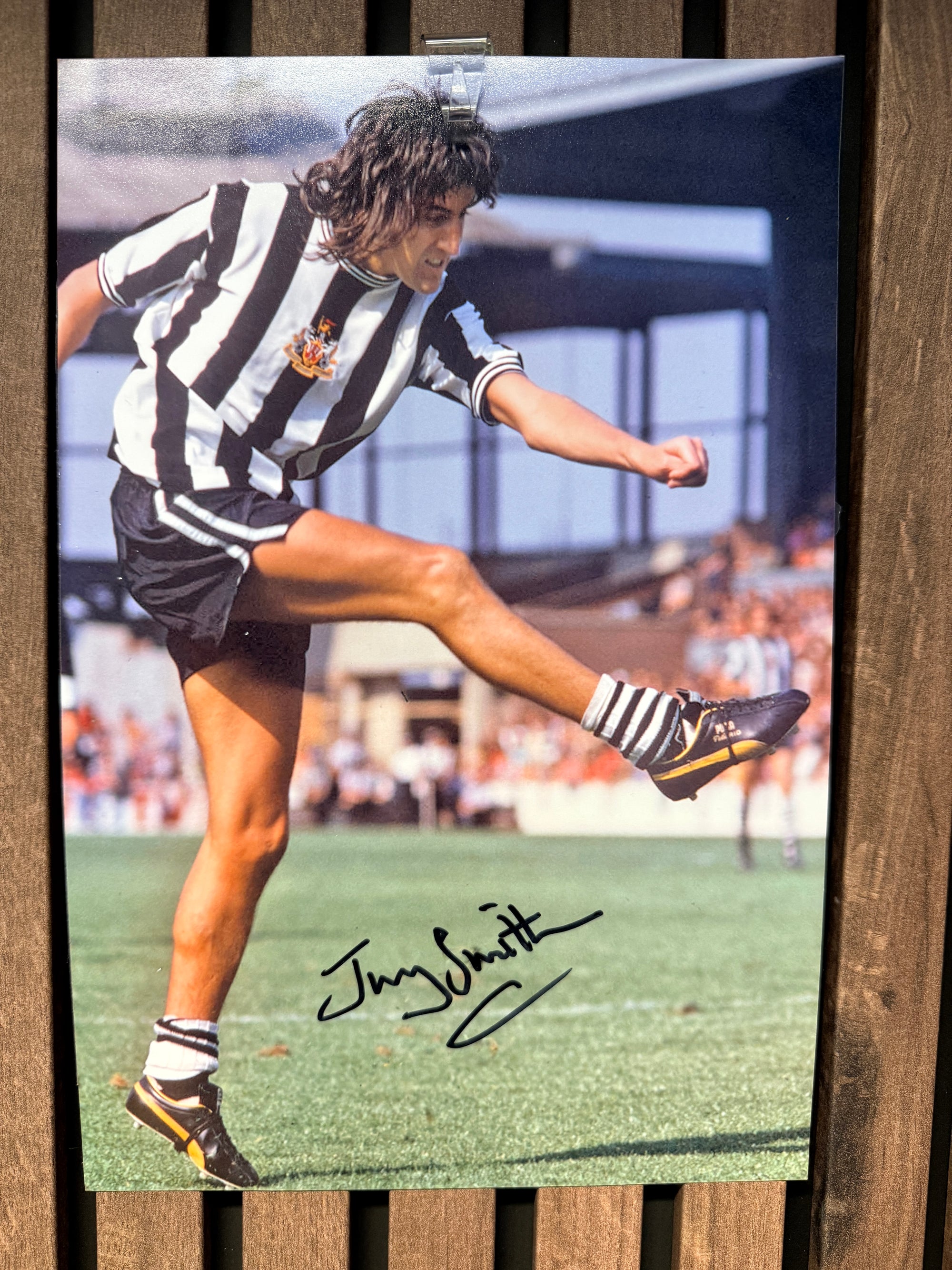 NEWCASTLE UNITED - JIMMY SMITH - SIGNERT BILDE MED EKTEHETSBEVIS/COA