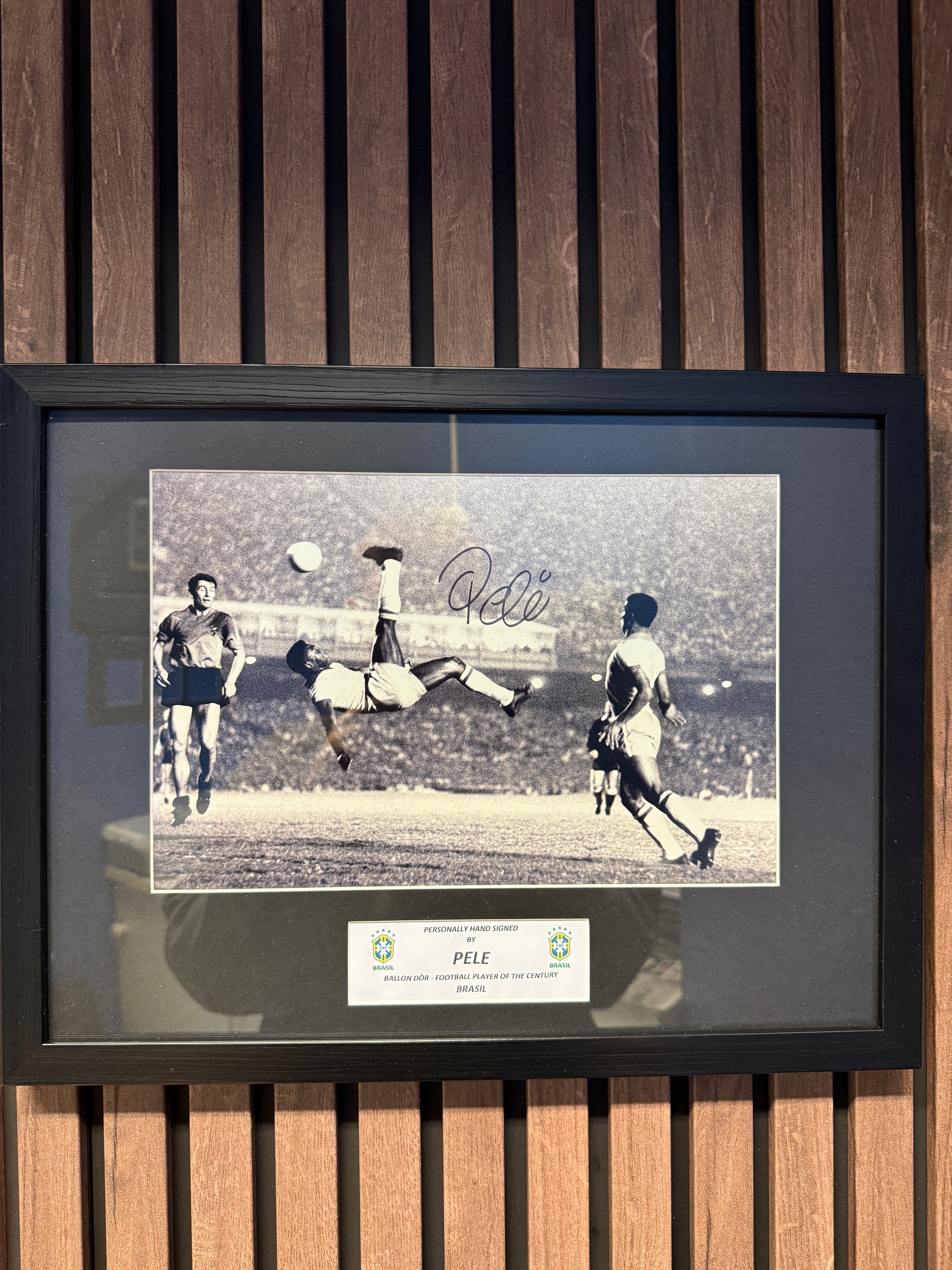 PELE - SIGNERT BILDE MED COA/EKTEHETSBEVIS