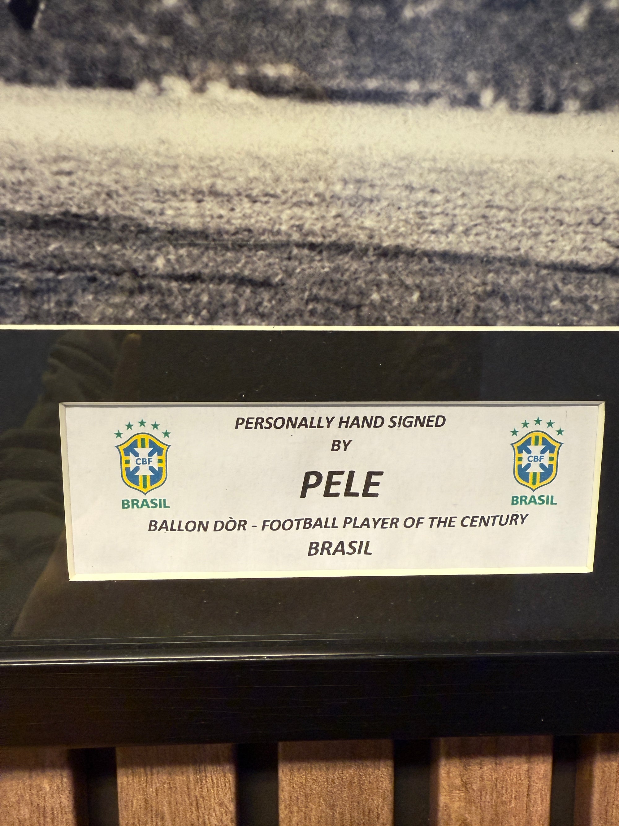 PELE - SIGNERT BILDE MED COA/EKTEHETSBEVIS