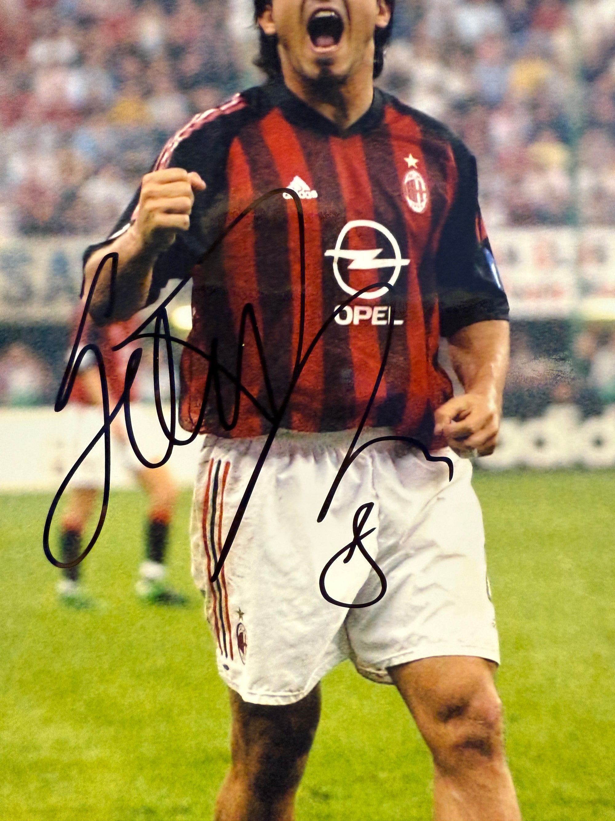 AC MILAN - GENNARO GATTUSO - SIGNERT BILDE MED EKTEHETSBEVIS/COA