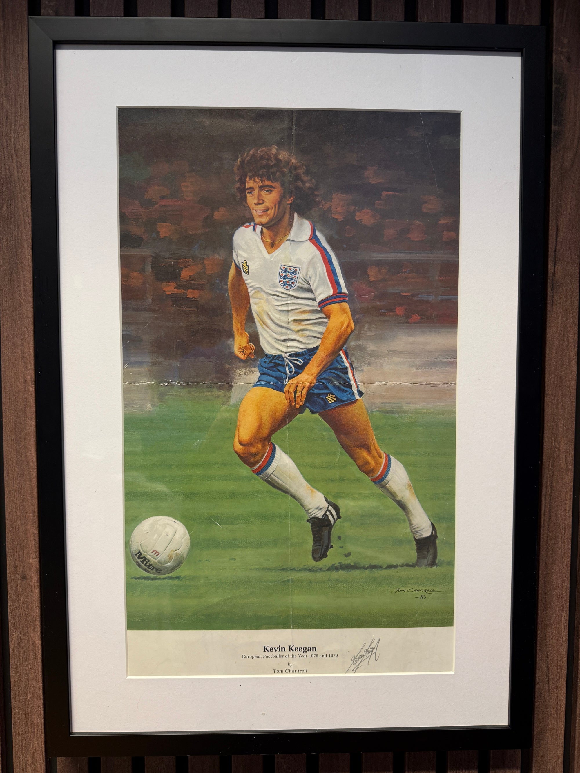 KEVIN KEEGAN - SIGNERT POSTER MED EKTEHETSBEVIS/COA
