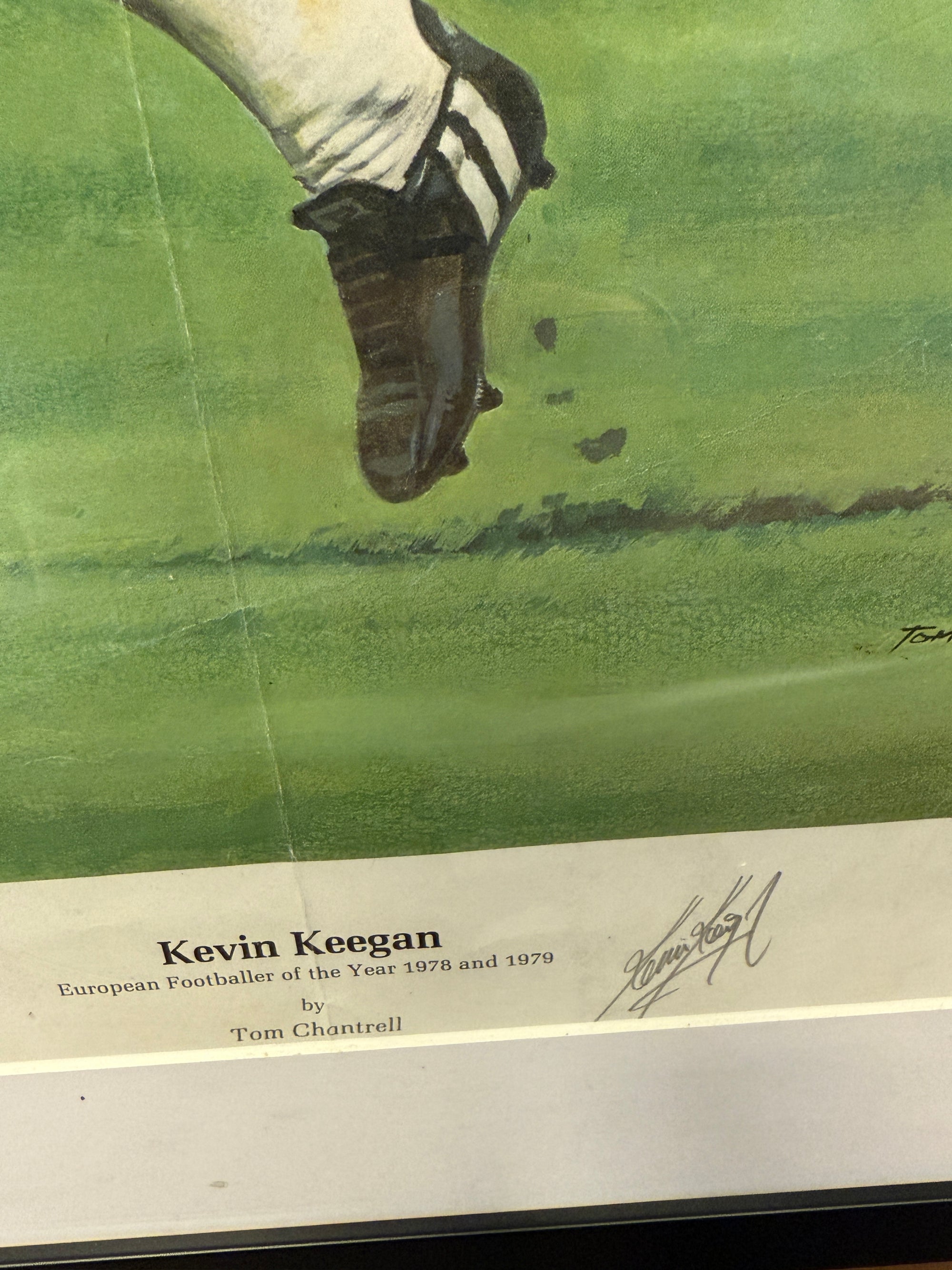 KEVIN KEEGAN - SIGNERT POSTER MED EKTEHETSBEVIS/COA