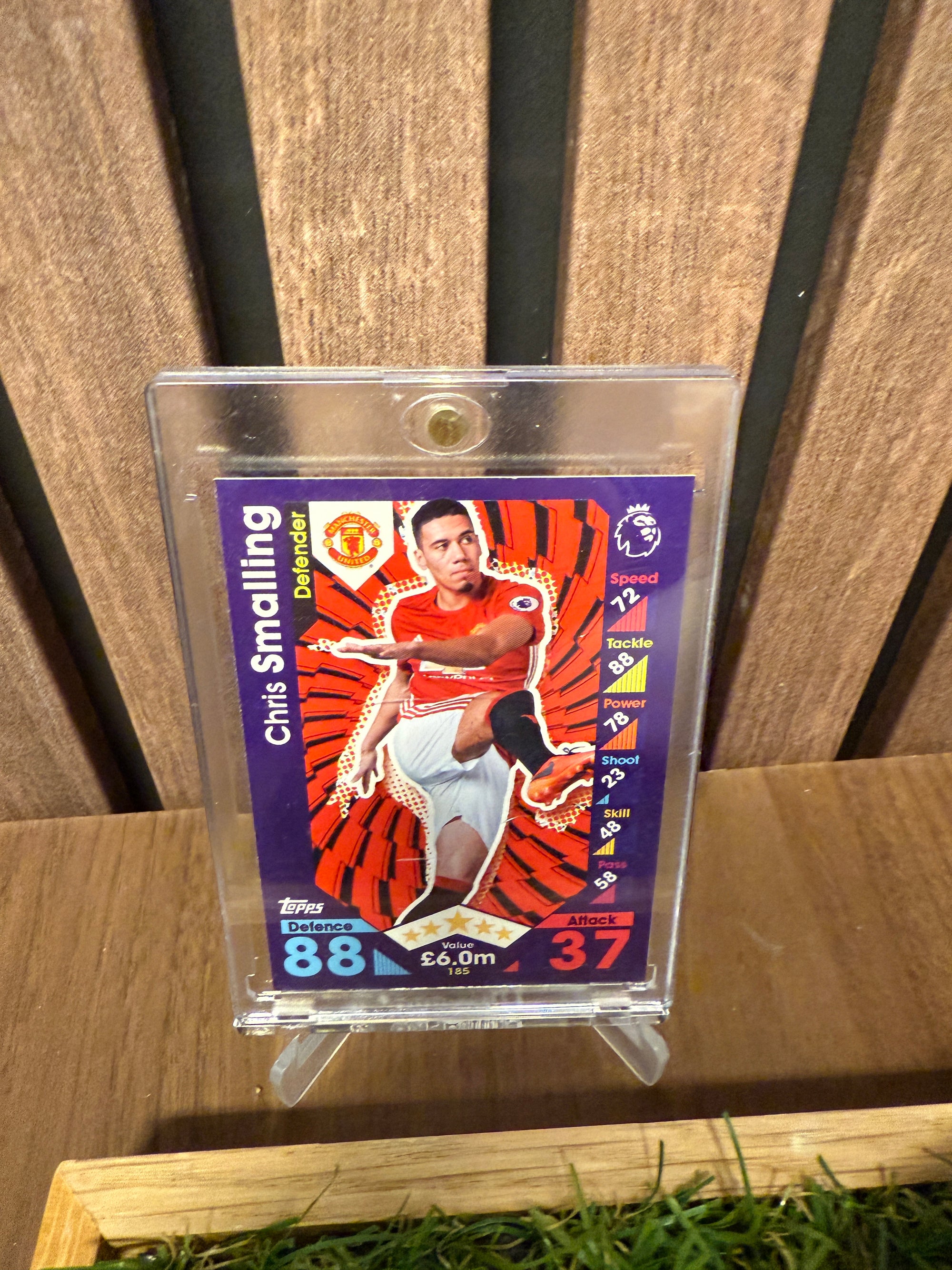 MANCHESTER UNITED - CHRIS SMALLING - SIGNERT SKO MED EKTEHETSBEVIS/COA