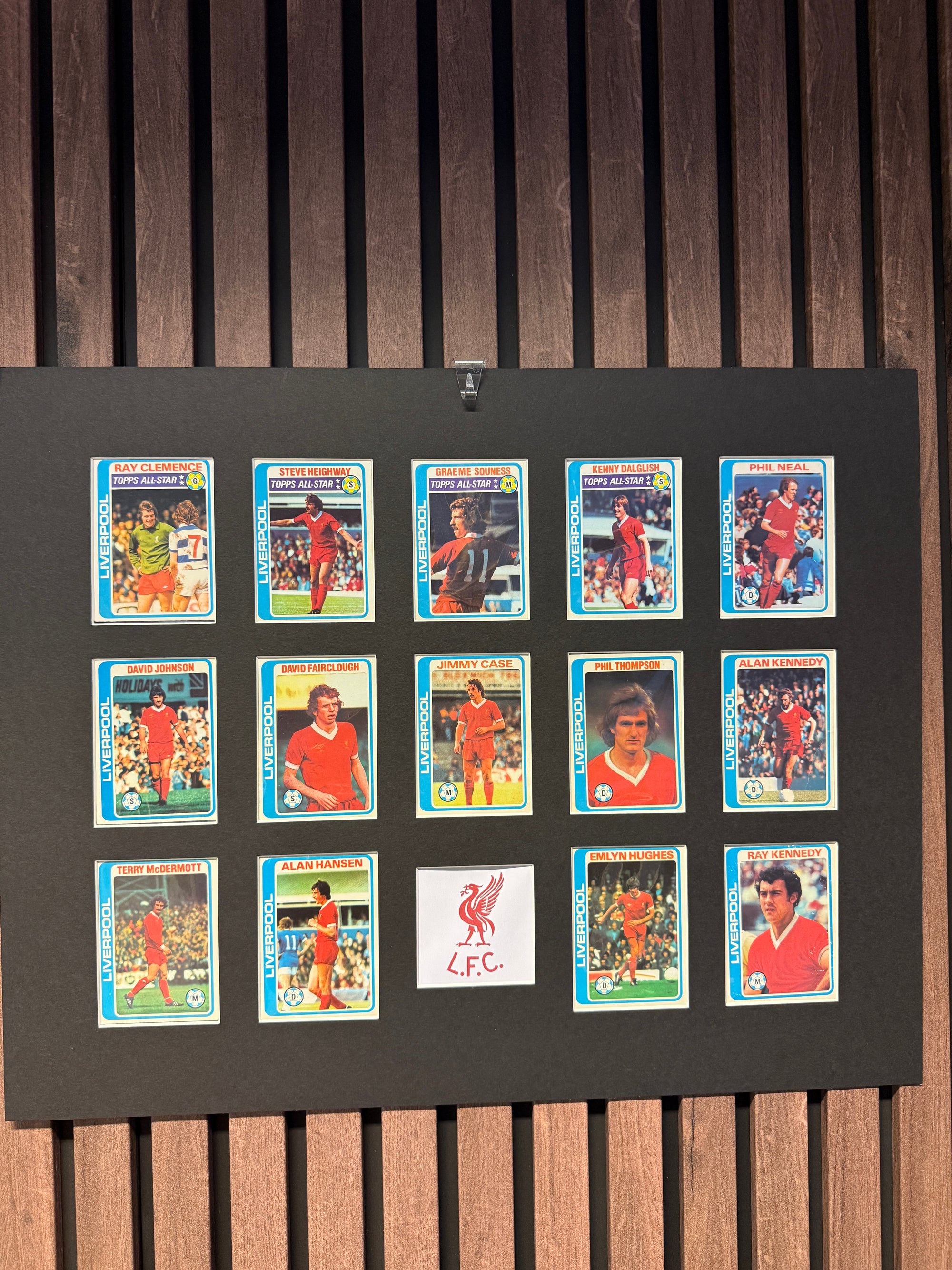 LIVERPOOL FC - MONTAGE - TOPPS 1979/80 PALE BLUE BACKS