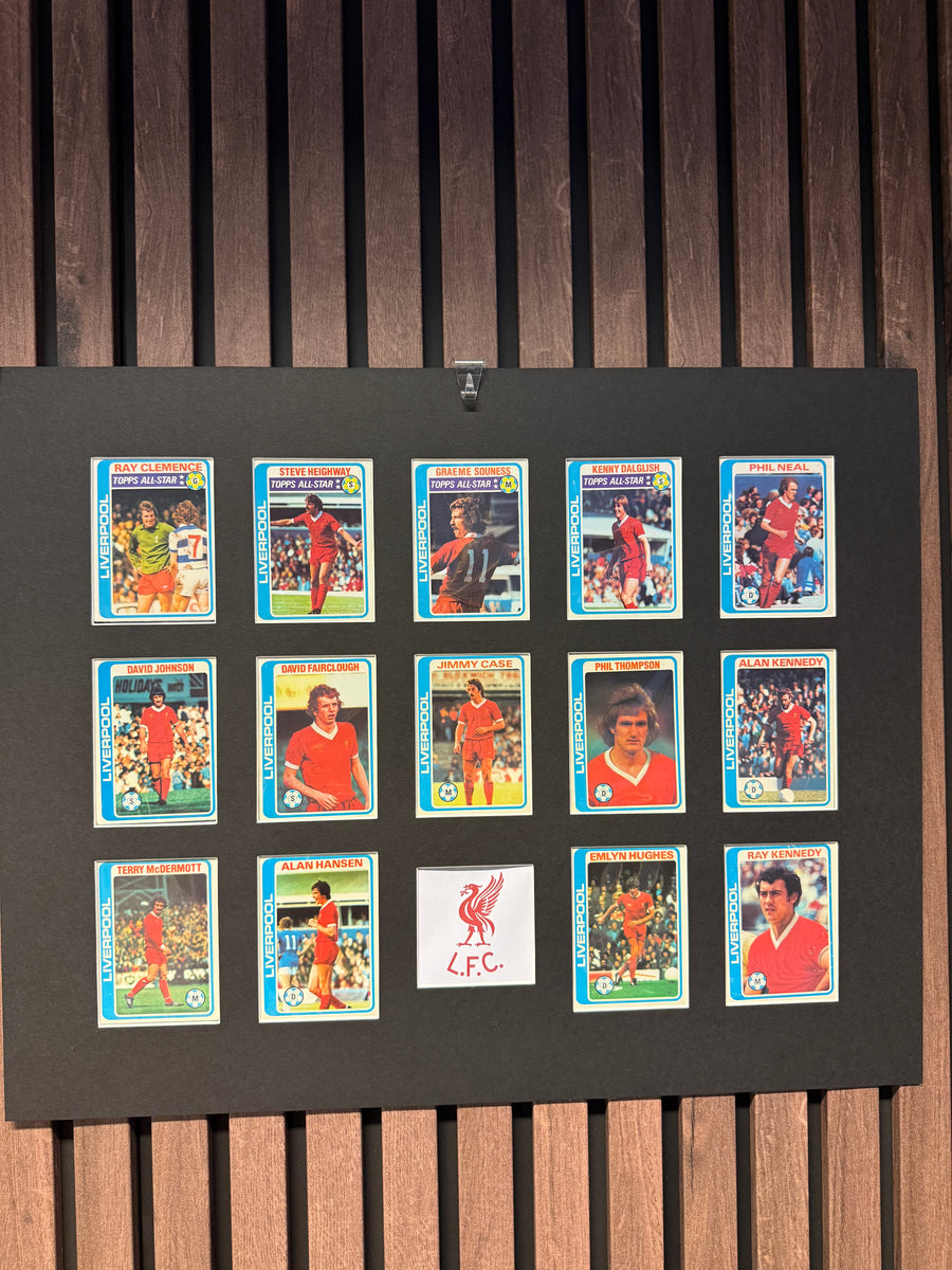 LIVERPOOL FC - MONTAGE - TOPPS 1979/80 PALE BLUE BACKS