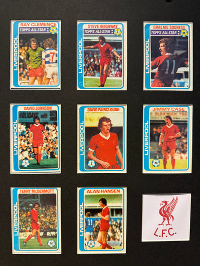 LIVERPOOL FC - MONTAGE - TOPPS 1979/80 PALE BLUE BACKS
