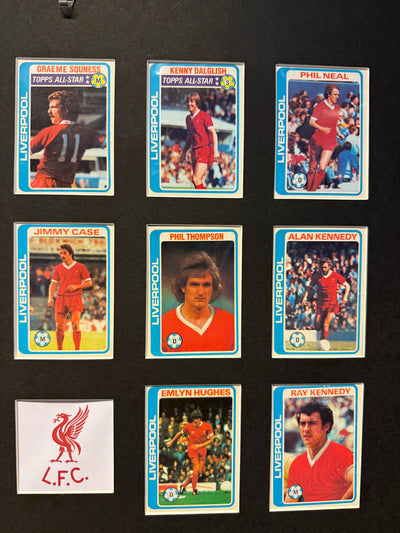 LIVERPOOL FC - MONTAGE - TOPPS 1979/80 PALE BLUE BACKS