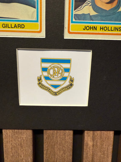 OUEENS PARK RANGERS FOTBALLKORTMONTASJE FRA TOPPS 1976/77