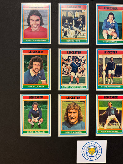 LEICESTER CITY FOTBALLKORTMONTASJE FRA 1976/77 - GRAY BACKS
