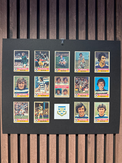 OUEENS PARK RANGERS FOTBALLKORTMONTASJE FRA TOPPS 1977/78