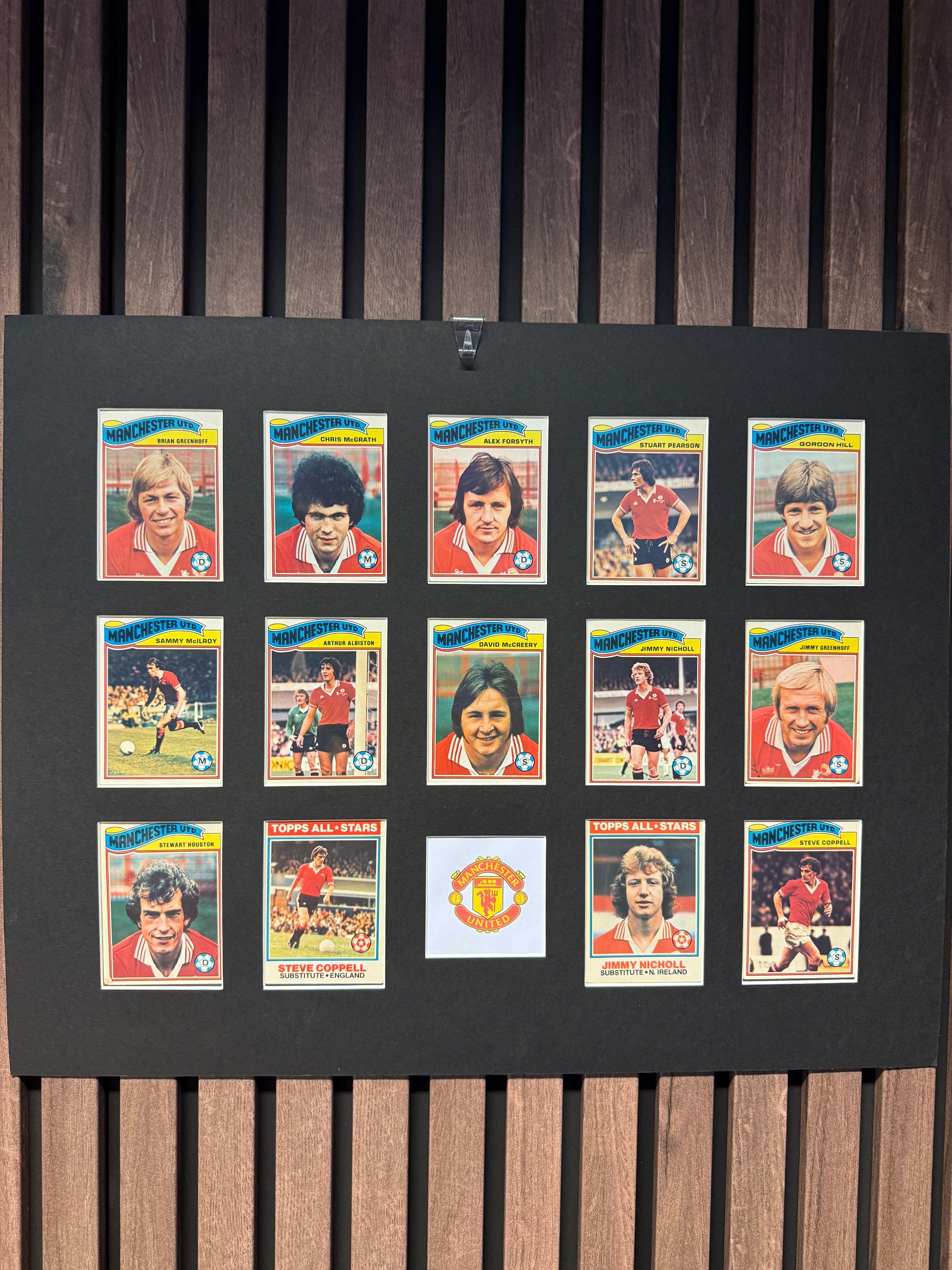 MANCHESTER UNITED FOTBALLKORTMONTASJE FRA 1978/79