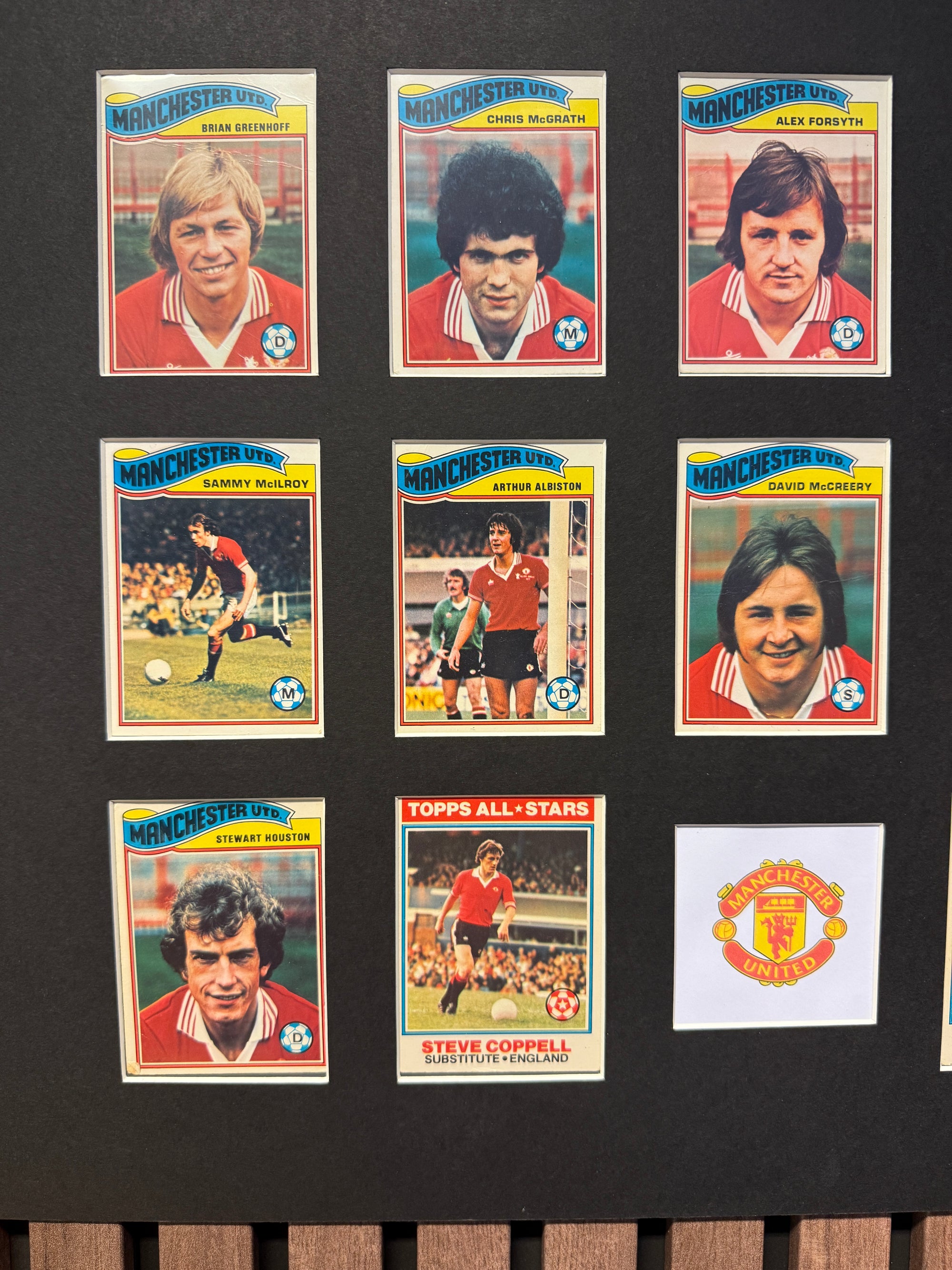 MANCHESTER UNITED FOTBALLKORTMONTASJE FRA 1978/79