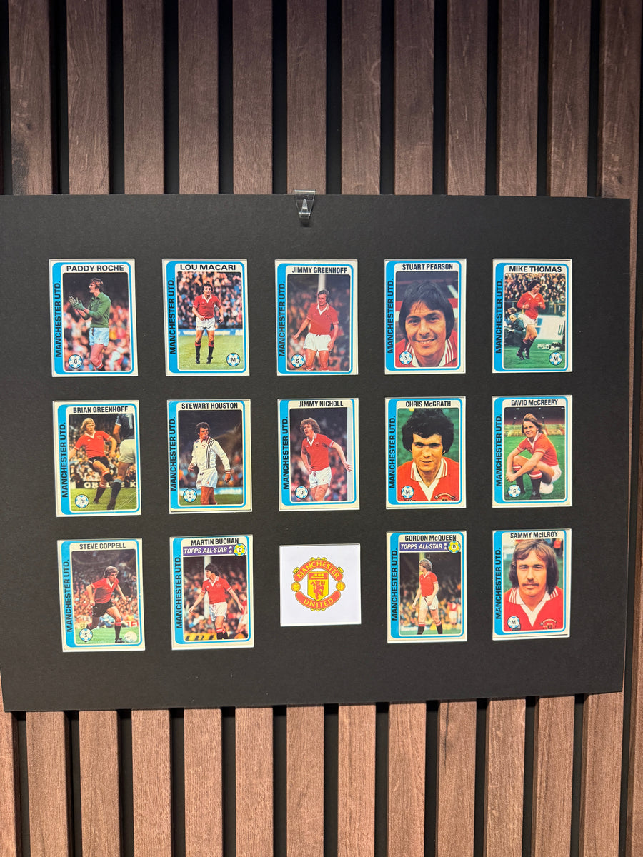 MANCHESTER UNITED FOTBALLKORTMONTASJE FRA 1979/80