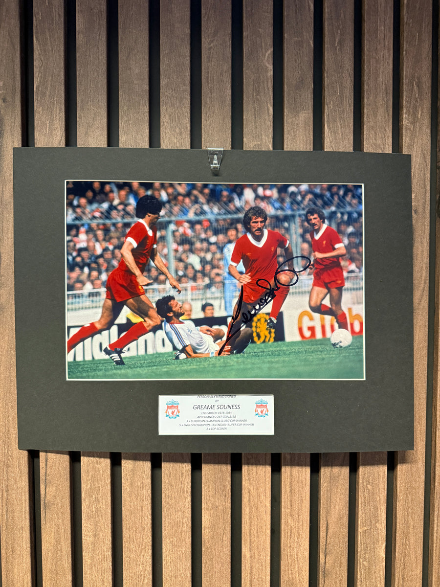 GRAEME SOUNESS - SIGNERT BILDE MED EKTEHETSBEVIS/COA