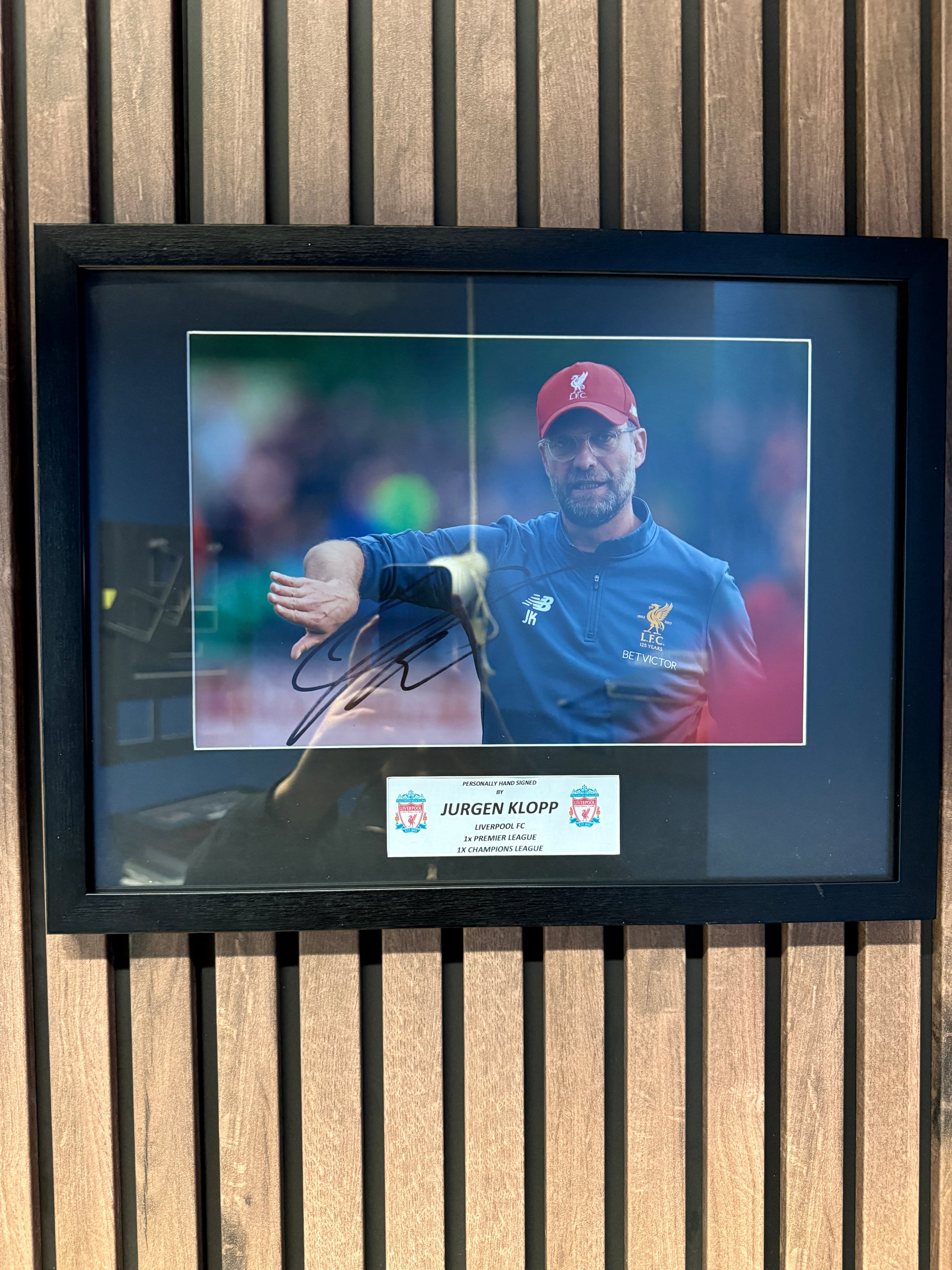 JURGEN KLOPP - SIGNERT BILDE MED EKTEHETSBEVIS/COA