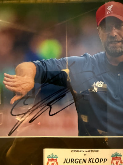 JURGEN KLOPP - SIGNERT BILDE MED EKTEHETSBEVIS/COA