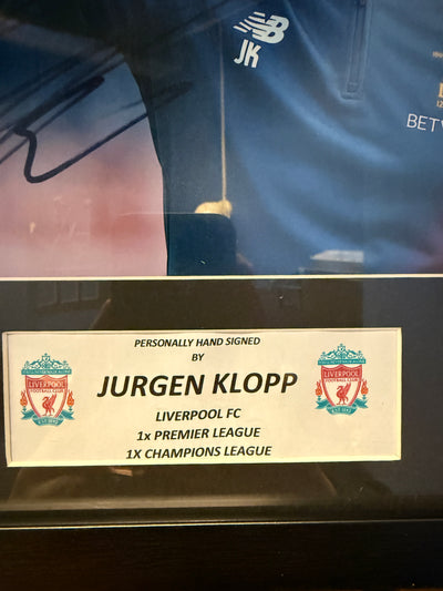 JURGEN KLOPP - SIGNERT BILDE MED EKTEHETSBEVIS/COA