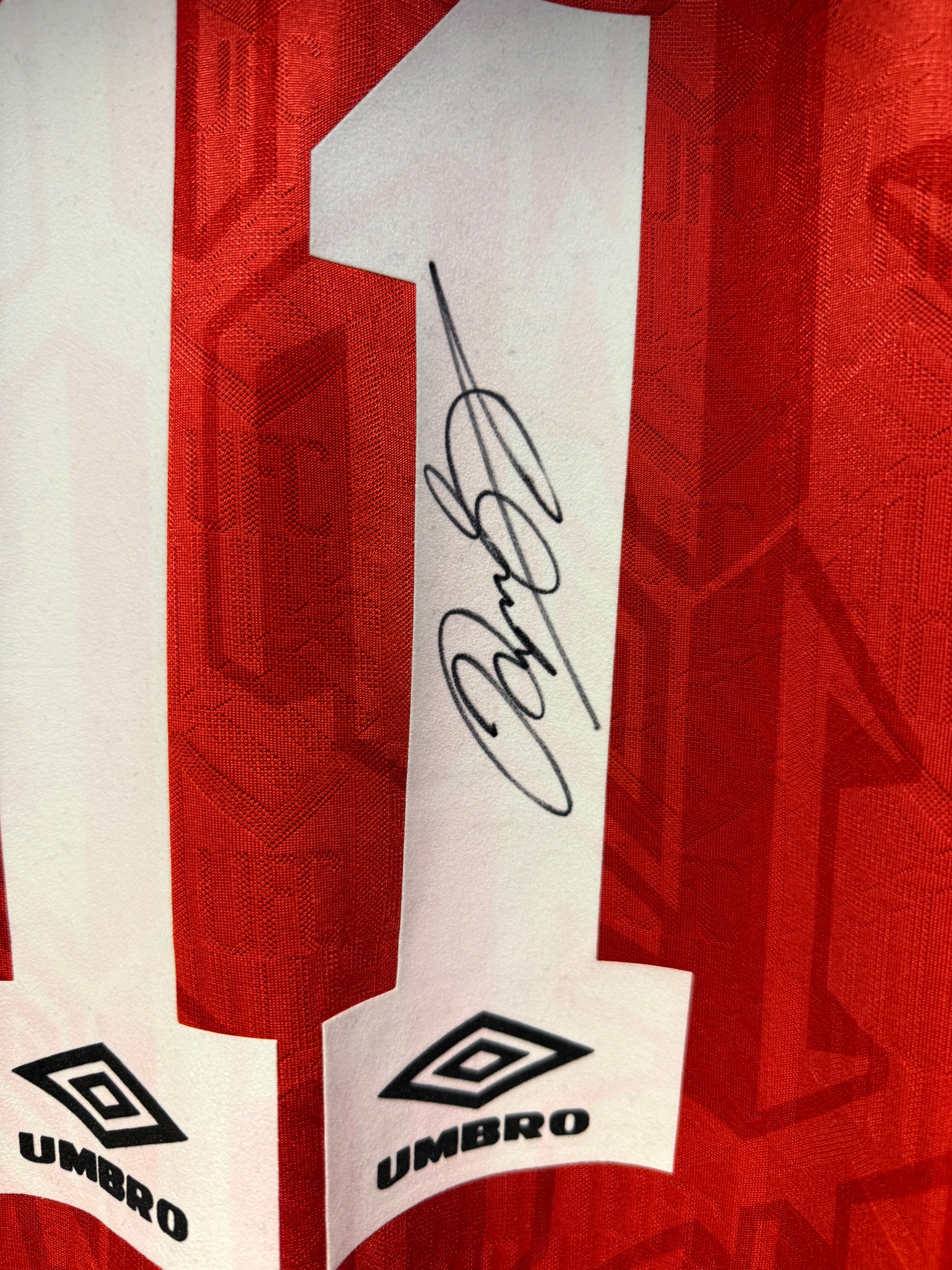 RYAN GIGGS - SIGNERT DRAKT MED EKTEHETSBEVIS/COA