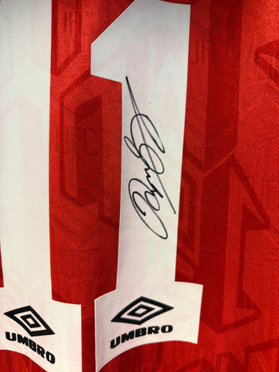 RYAN GIGGS - SIGNERT DRAKT MED EKTEHETSBEVIS/COA