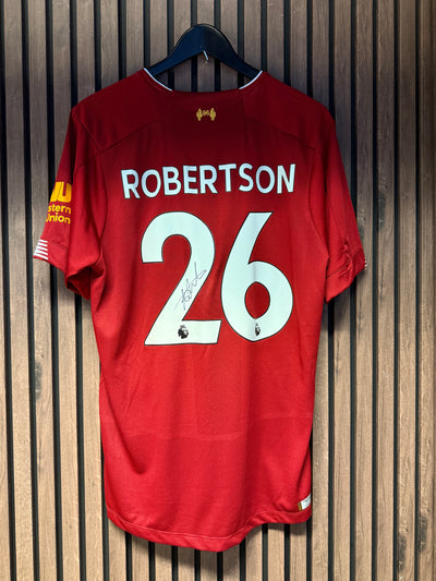 LIVERPOOL - ANDY ROBERTSON - SIGNERT DRAKT MED EKTEHETSBEVIS/COA