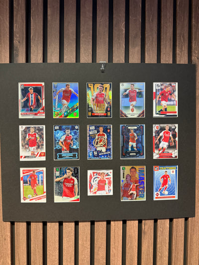 MARTIN ØDEGAARD - FOTBALLKORTMONTAGE - NORGE X ARSENAL - FERDIG INNRAMMET