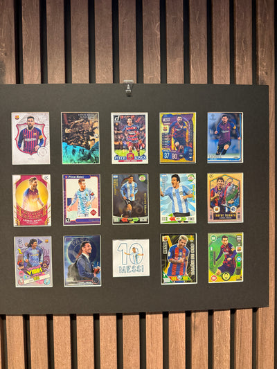 LIONEL MESSI - FOTBALLKORTMONTAGE - FERDIG INNRAMMET