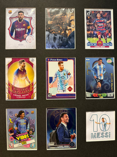 LIONEL MESSI - FOTBALLKORTMONTAGE - FERDIG INNRAMMET