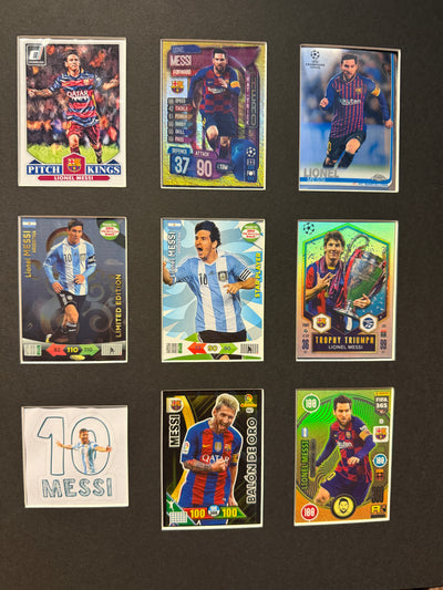 LIONEL MESSI - FOTBALLKORTMONTAGE - FERDIG INNRAMMET