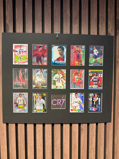 CRISTIANO RONALDO - FOTBALLKORTMONTAGE - FERDIG INNRAMMET