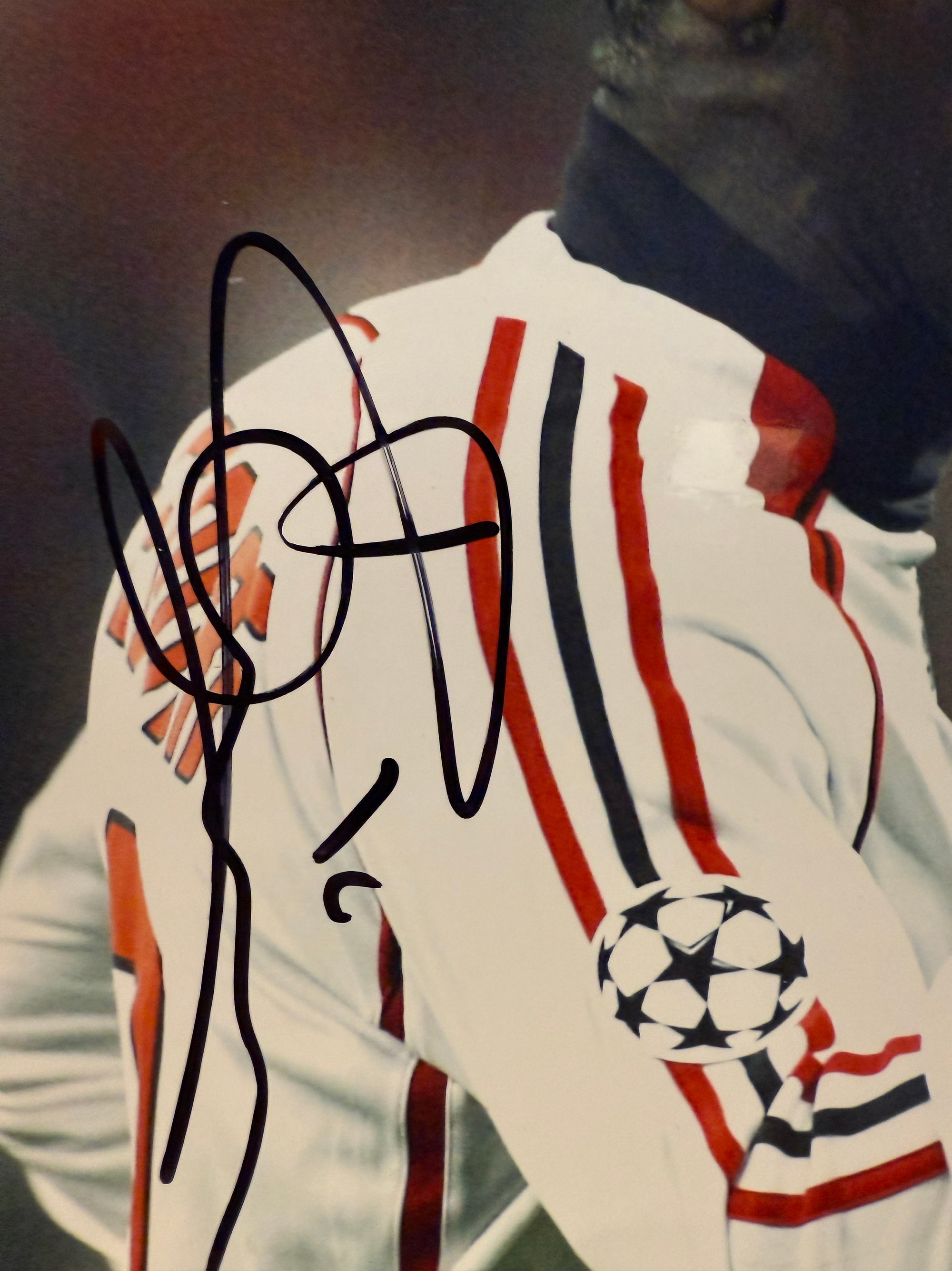 AC MILAN - CLARENCE SEEDORF - SIGNERT BILDE MED EKTEHETSBEVIS/COA