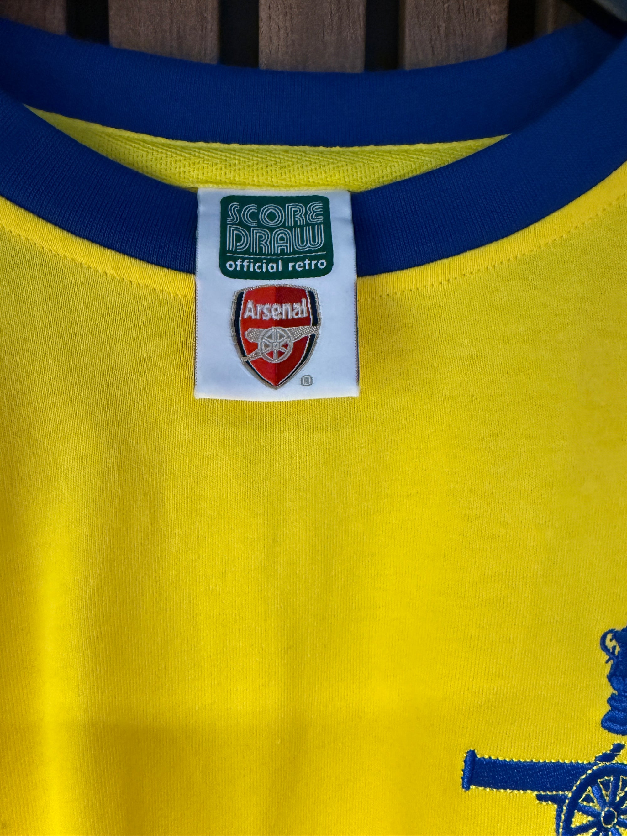 ARSENAL FOTBALLDRAKT FRA FA CUP 1971 - SCORE UP - "REMAKE"