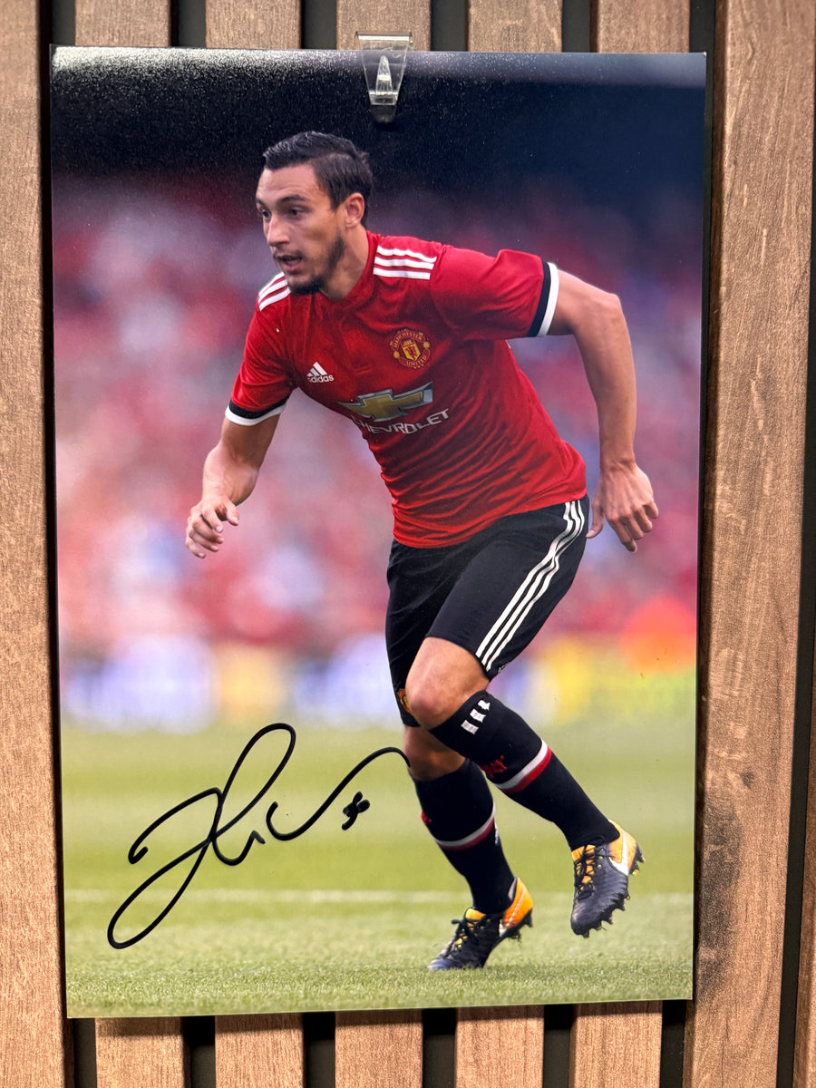 MANCHESTER UNITED - SIGNERT BILDE MED EKTEHETSBEVIS/COA