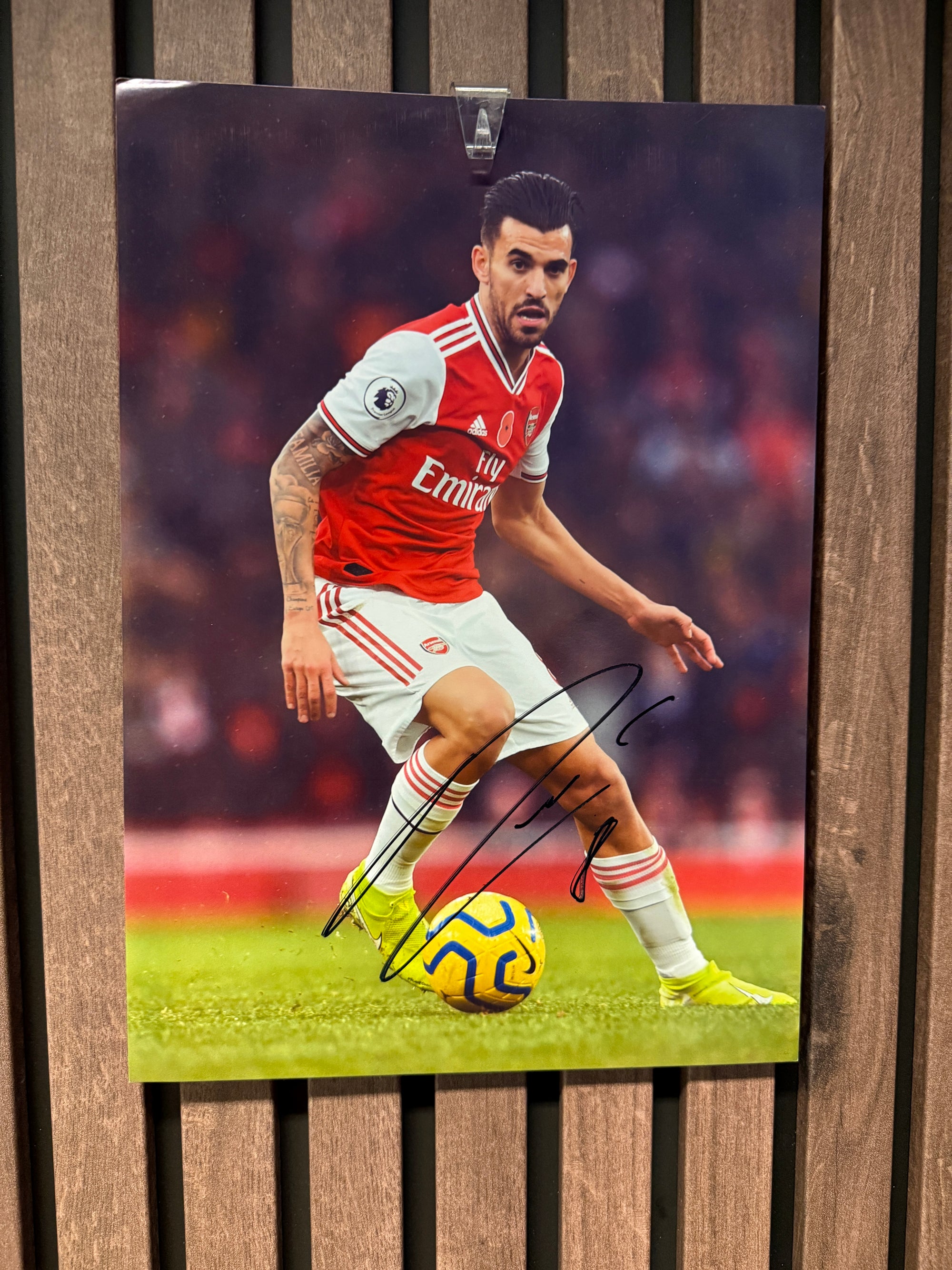 ARSENAL - DANI CEBALLOS - SIGNERT BILDE MED EKTEHETSBEVIS/COA
