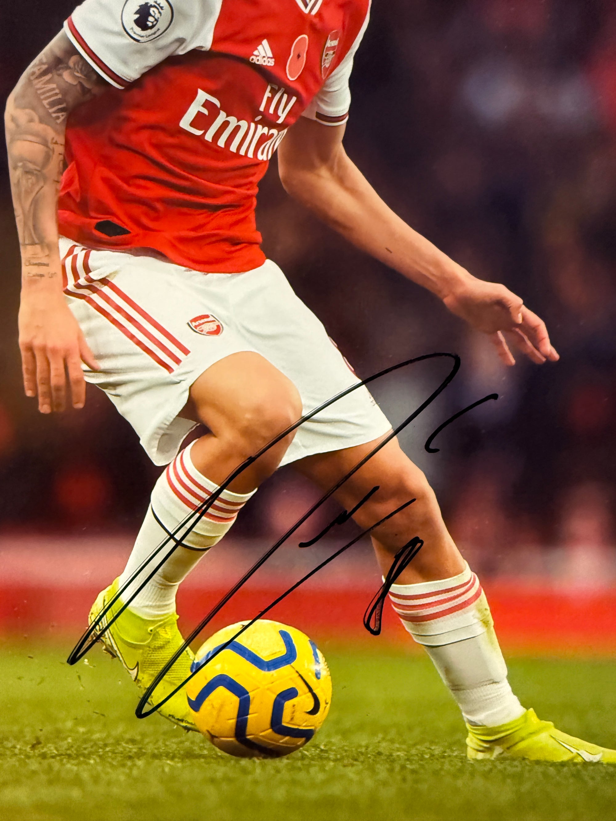 ARSENAL - DANI CEBALLOS - SIGNERT BILDE MED EKTEHETSBEVIS/COA