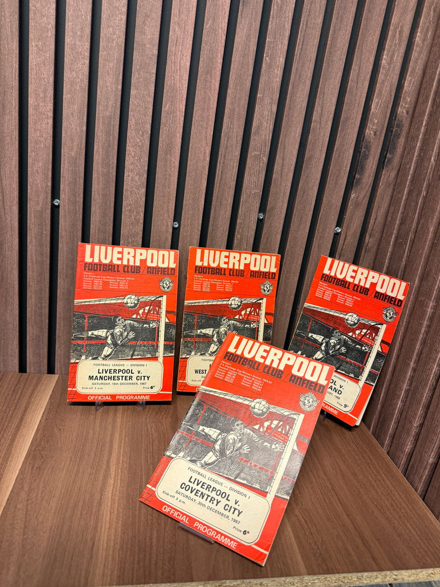 LIVERPOOL - 4 KAMPPROGRAMMER FRA 1967/1968