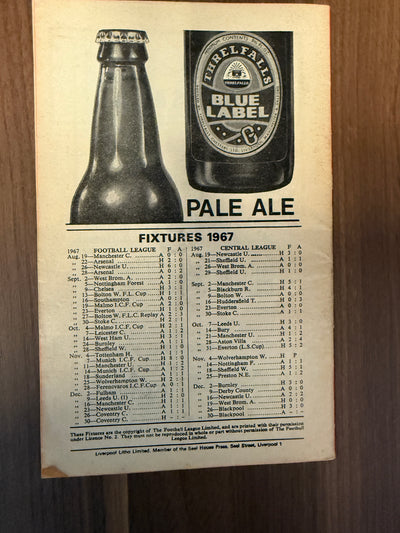 LIVERPOOL - 4 KAMPPROGRAMMER FRA 1967/1968