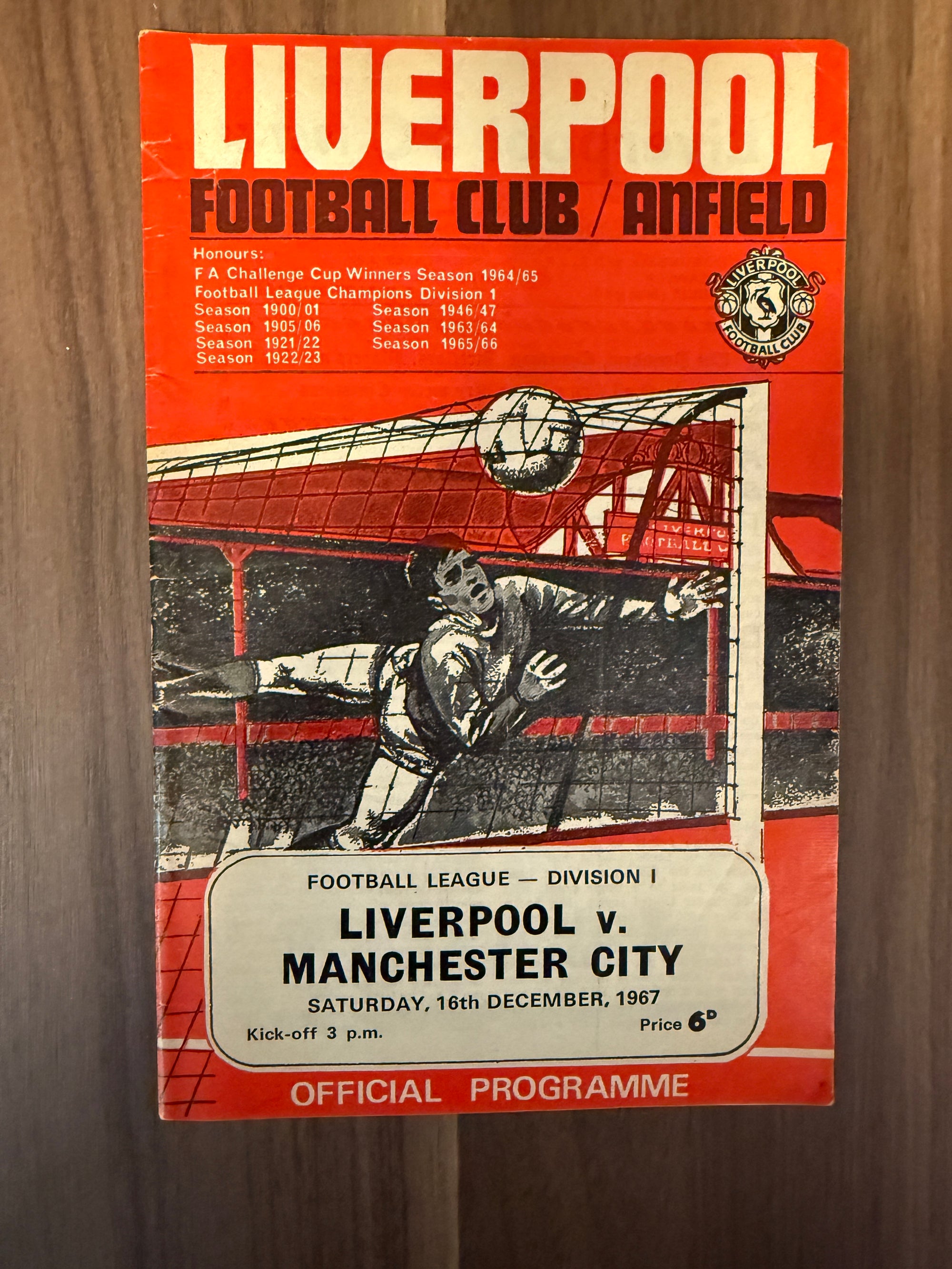LIVERPOOL - 4 KAMPPROGRAMMER FRA 1967/1968