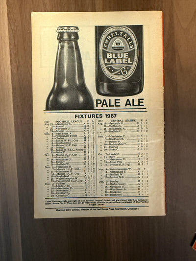 LIVERPOOL - 4 KAMPPROGRAMMER FRA 1967/1968