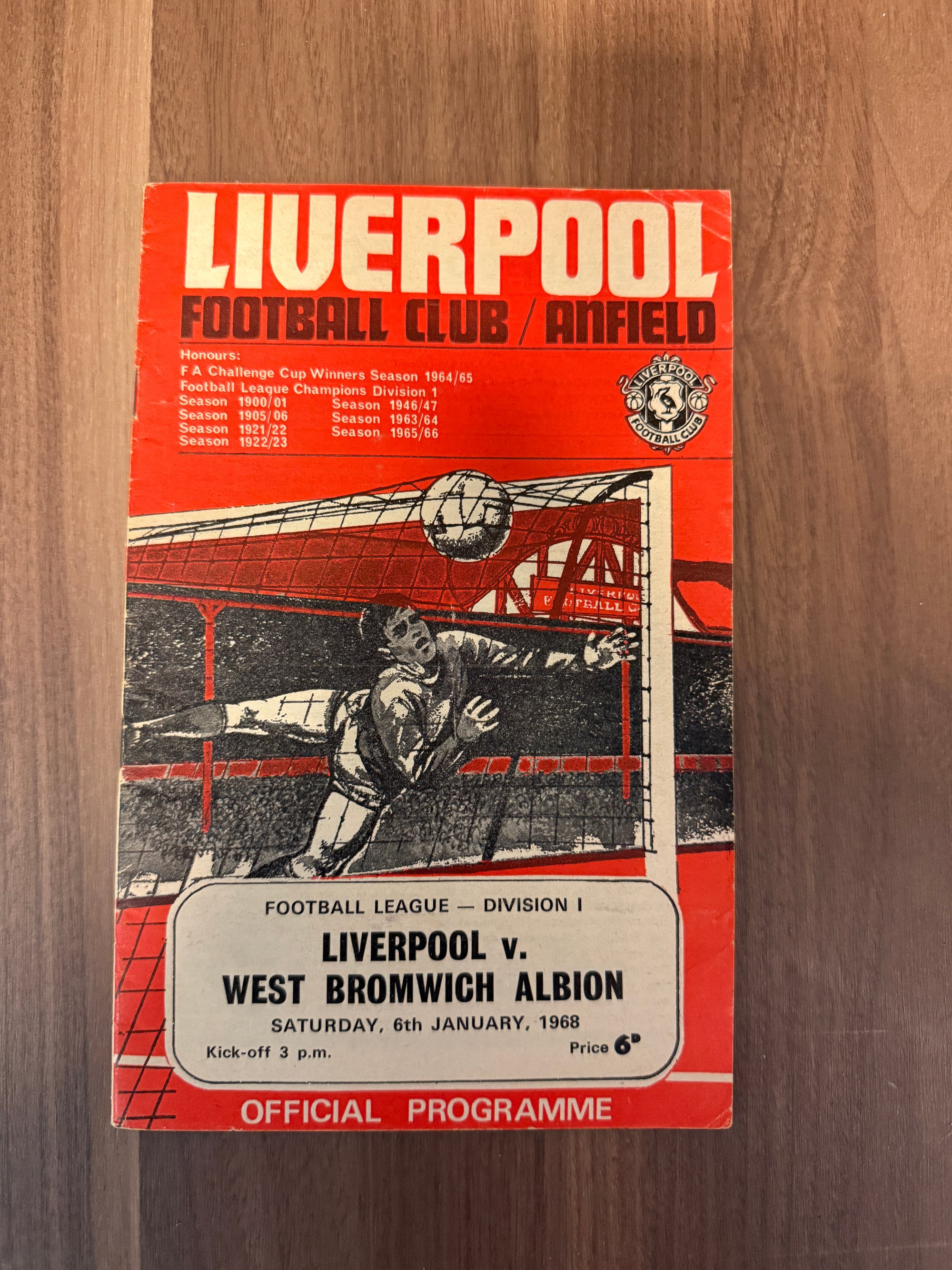 LIVERPOOL - 4 KAMPPROGRAMMER FRA 1967/1968