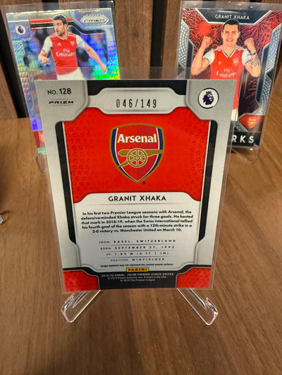 ARSENAL - LOT - PANINI PRIZM 2019/20 - PARALLELLER, INSERT OG NUMMERERT