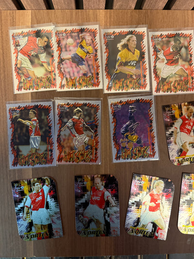 ARSENAL - LOT - FUTERA FANS SELECTION 1999 - VORTEX & HOT SHOTS CHROME
